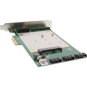 InLine® RAID Controller 2x M.2 NGFF 4x SATA 6Gb/s RAID 0 / 1 / 10 / JBOD PCI-E