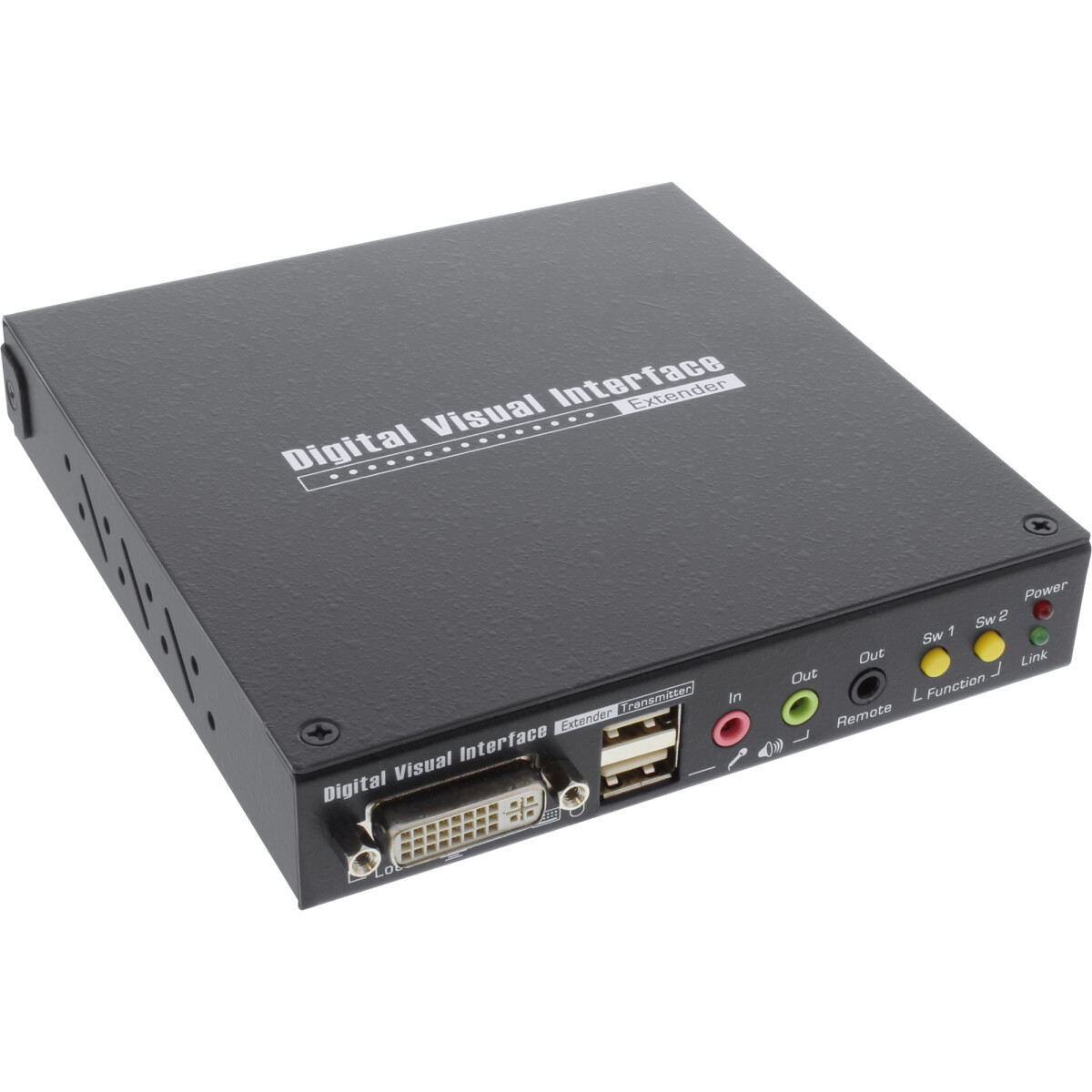 InLine® DVI USB KVM Extender over TP Cable with local...