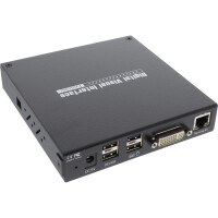 InLine® DVI USB KVM Extender over TP Cable with local Console + Audio up to 100m