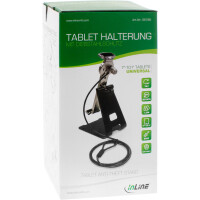 InLine® Tablet Halter universell 7"-10" mit Sicherheitsschloss 1,5m