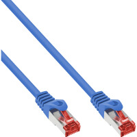 InLine® Patch Cable S/FTP PiMF Cat.6 250MHz PVC CCA blue 3m