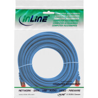 InLine® Patch Cable S/FTP PiMF Cat.6 250MHz PVC CCA blue 10m