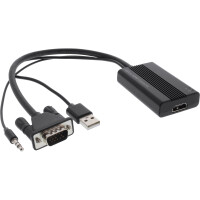 InLine® Converter VGA+Audio to HDMI Input VGA + 3.5mm Audio jack