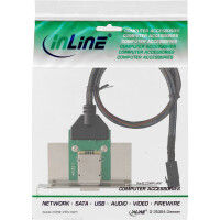 InLine® SAS HD Slotblech PCI + 50p Centr., mit Kabel, ext. SFF-8088 auf int. SFF-8643, 0,5m