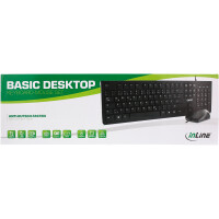 InLine® Basic Desktop, Tastatur-Maus Set, USB-Kabel, Standard DE Layout, optisch