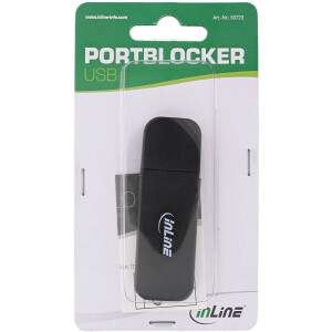 InLine® USB Portblocker, blockt bis zu 4 Ports