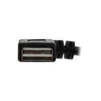 InLine® Smart USB 2.0 Verlängerung gewinkelt, ST / BU, Typ A, schwarz, 1m