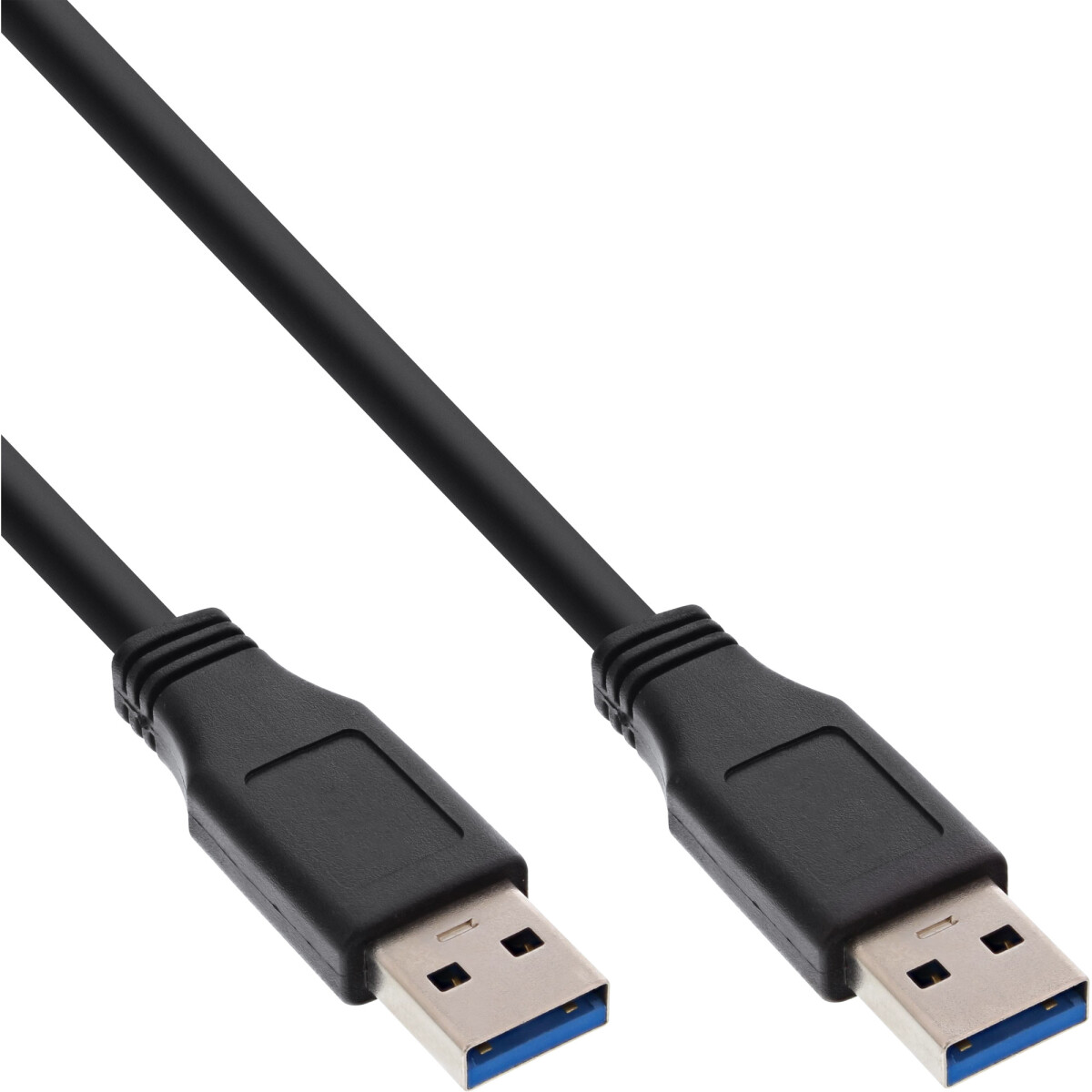 InLine® USB 3.2 Gen.1 Kabel, A an A, schwarz, 5m