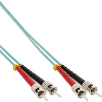 InLine® LWL Duplex Kabel, ST/ST, 50/125µm, OM3, 15m