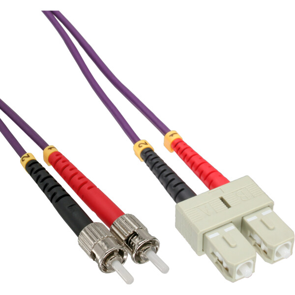 InLine® Fiber Optical Duplex Cable SC/ST 50/125µm OM4 10m