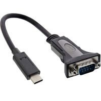 InLine® USB zu Seriell Adapterkabel, USB Typ C an 9pol Sub D Stecker, 0,3m