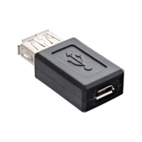 InLine® Micro-USB adapter, USB A female / Micro-USB B female