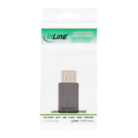 InLine® Micro-USB adapter, USB A female / Micro-USB B female