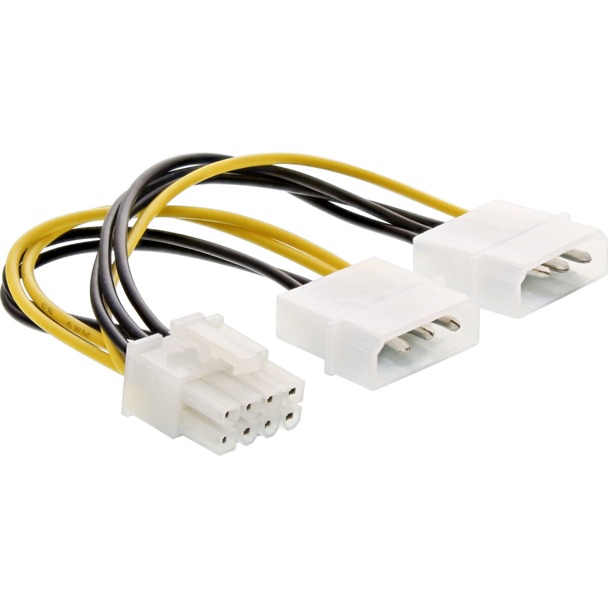 InLine® Power adaptor cable, 2x 5.25" male /...