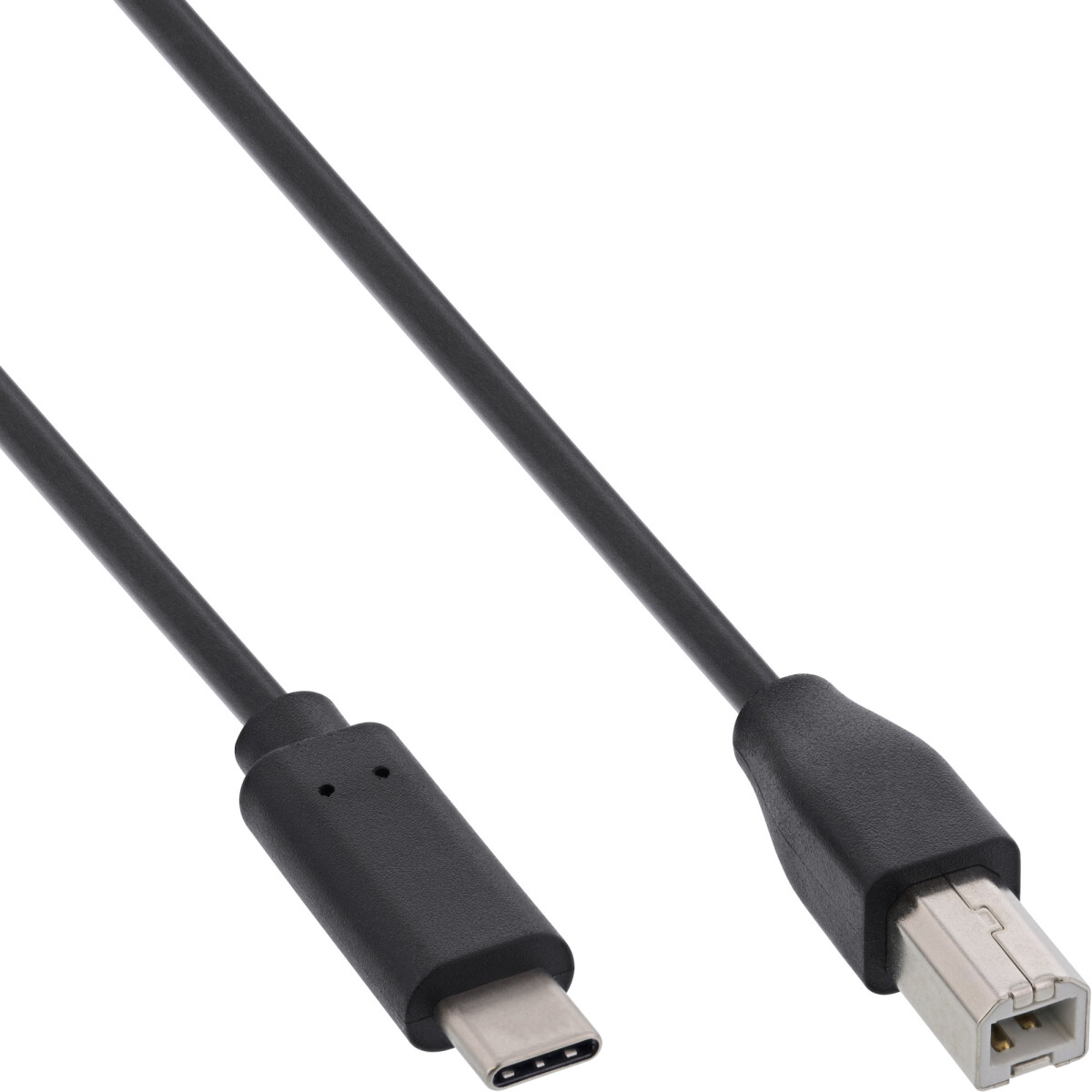 InLine® USB 2.0 Kabel, USB-C Stecker an USB-B...