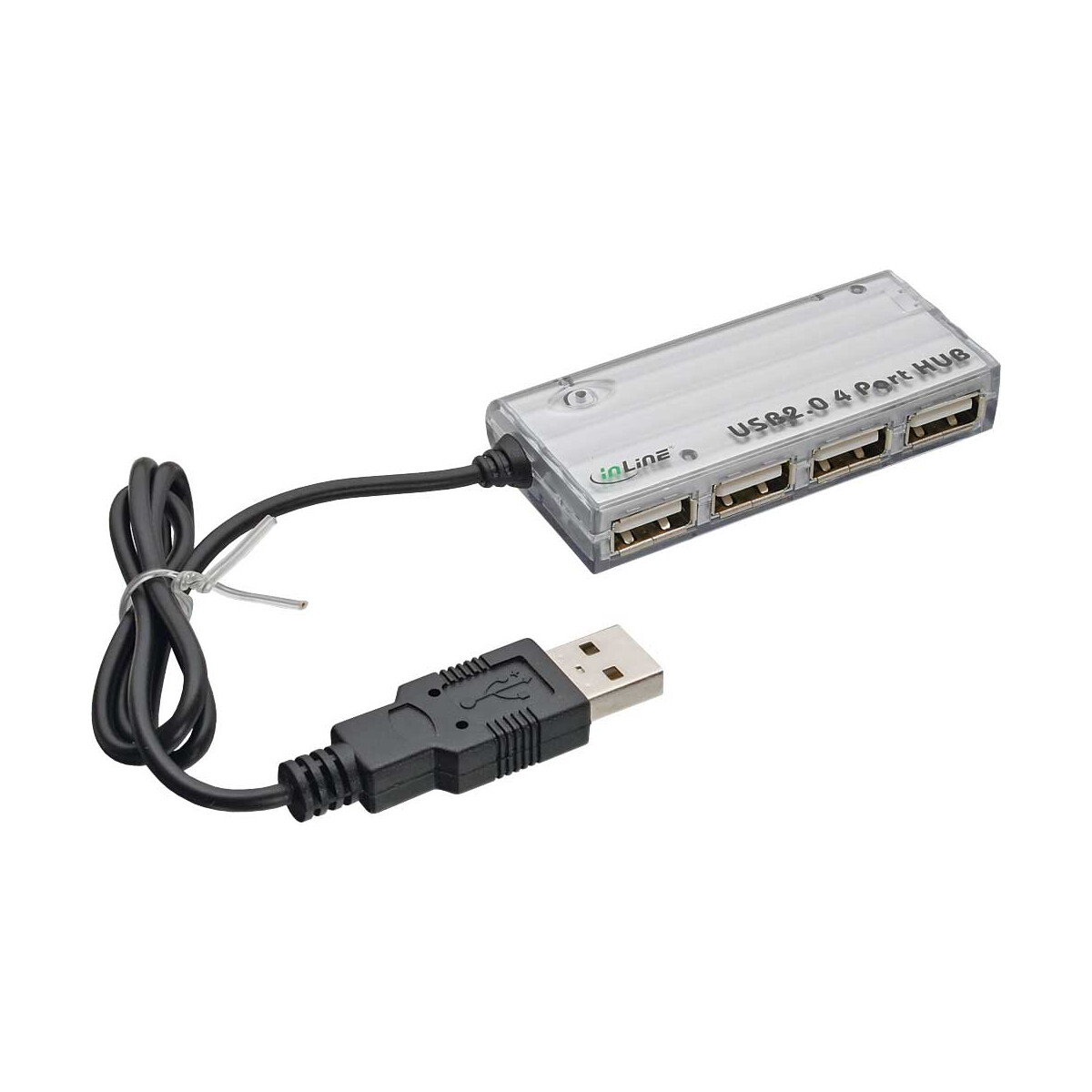 InLine® Mini USB 2.0 4-Port Hub, silber