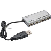 InLine® Mini USB 2.0 4-Port Hub, silber