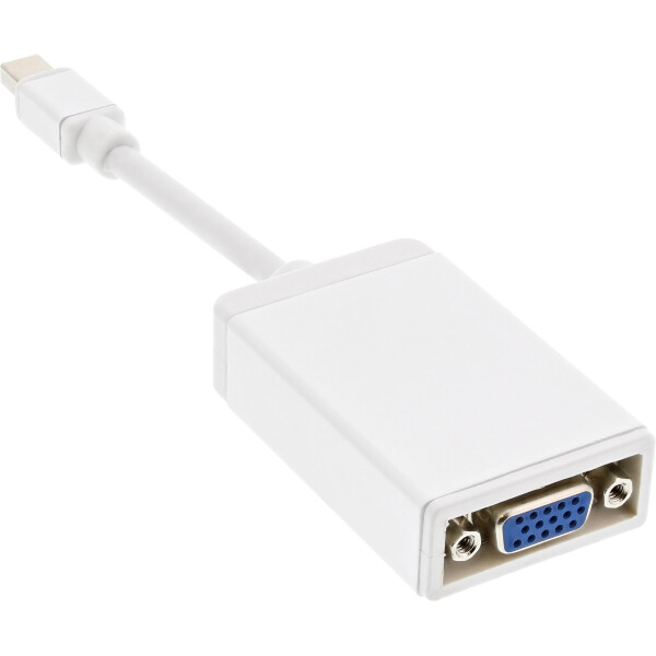 InLine® Mini DisplayPort to VGA Adapter male to female white