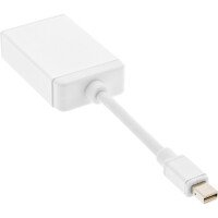 InLine® Mini DisplayPort VGA Adapter, Mini DisplayPort Stecker auf VGA Buchse, weiß