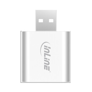 InLine® USB Audio Soundadapter, Mini Aluminium Gehäuse