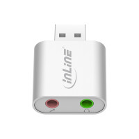 InLine® USB Audio Soundkarte, Aluminium Gehäuse