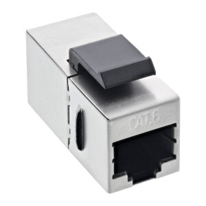 InLine® RJ45 Buchse / Buchse Einsatz gewinkelt 90°, SNAP-In, Cat.6 STP