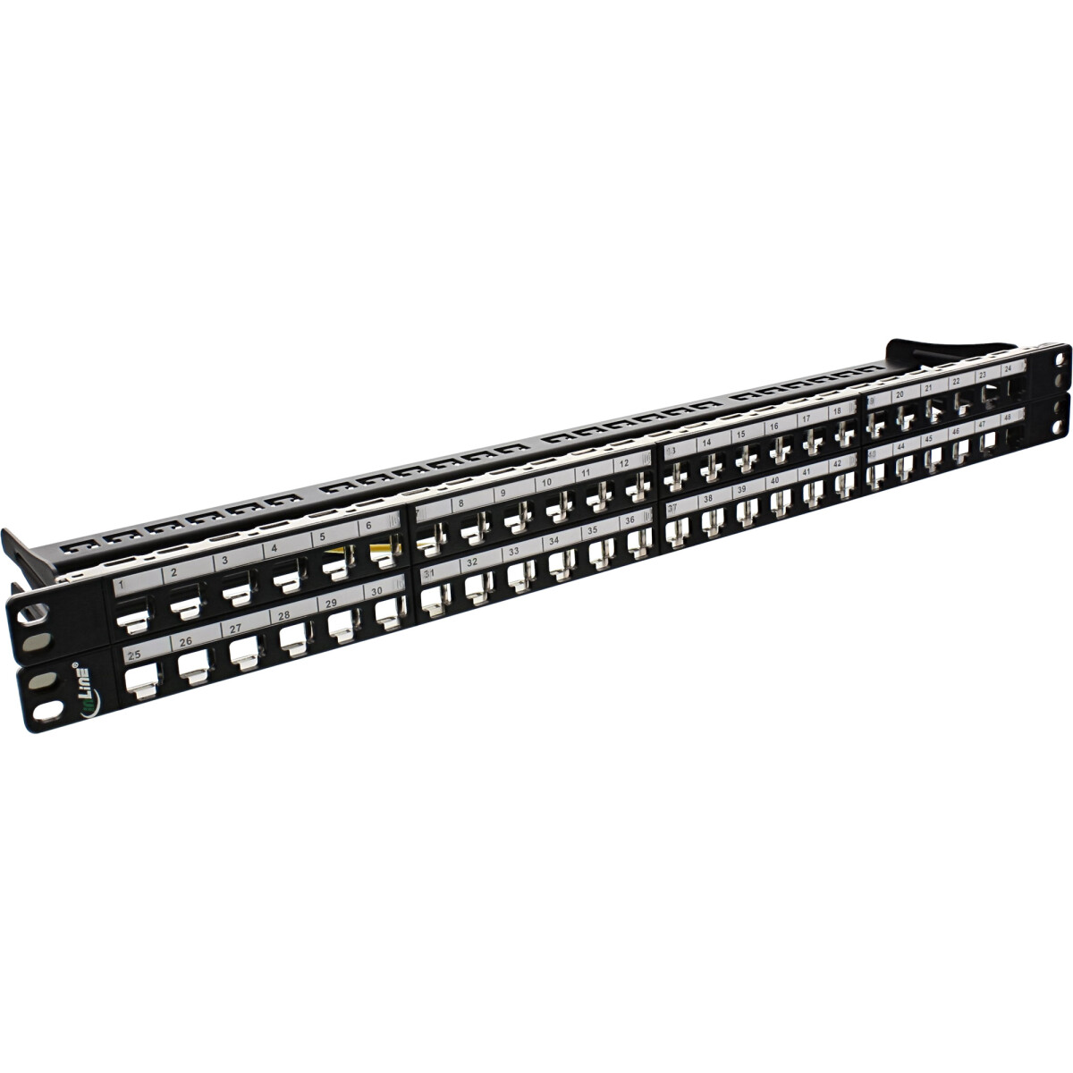 InLine® Blank RJ45 Keystone patch panel 19", 48...