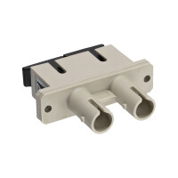 InLine® LWL Kupplung, Duplex ST/SC, multimode, beige, Keramik-Hülse, zum Einbau