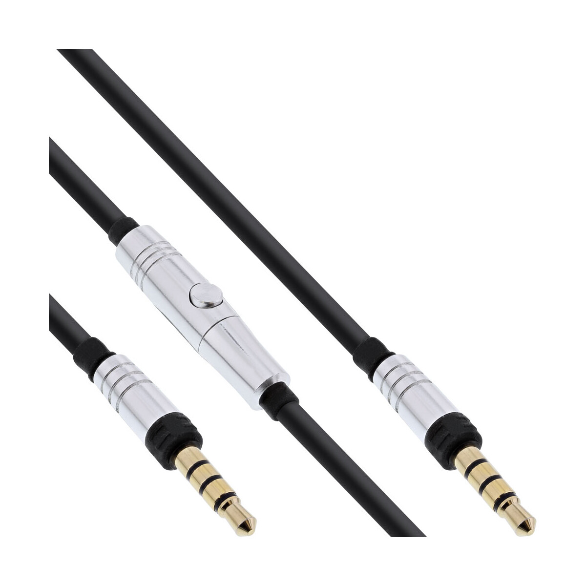 InLine® 3.5mm cable M/M with microphone, 1.3m,...