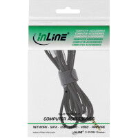 InLine® 3.5mm cable M/M with microphone, 1.3m, black-silver