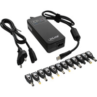 InLine® Universal Notebook Adapter, Color Display, black, 12 plug options