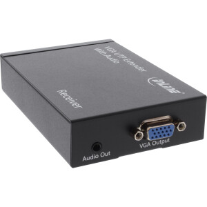 InLine® VGA Extender/Splitter SET 1 to 2, UTP with Audio up to 300m