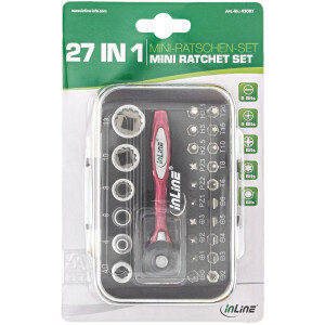 InLine® mini ratchet set 27in1