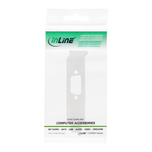 InLine® Slotblech, mit 9-pol Sub D Aussparung, Low Profile