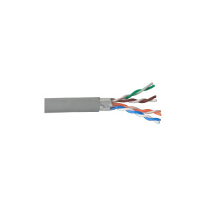 InLine® Solid Installation Cable F/UTP Cat.5e AWG24 CCA PVC 50m