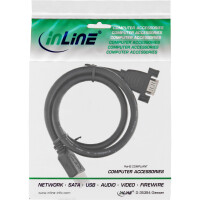 InLine® HDMI 4K2K Adapter Type A male / A female with flange 0.6m