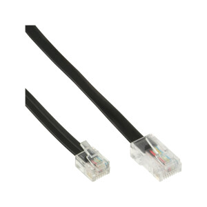 InLine® Modular Cable RJ45 8P6C to RJ12 6P6C male / male 10m