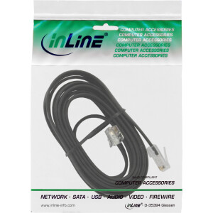 InLine® Modular Cable RJ45 8P6C to RJ12 6P6C male / male 10m