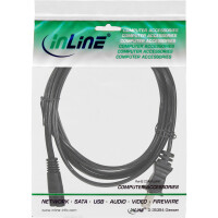 InLine® Netzkabel, Netzstecker USA auf Euro 8 C7 Stecker, 1m