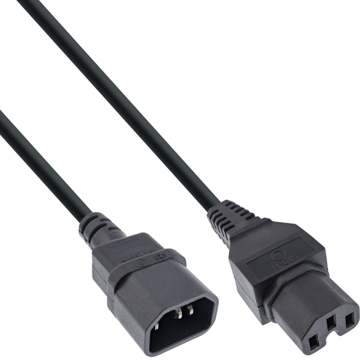 InLine® power cable ext., hot condition conn....