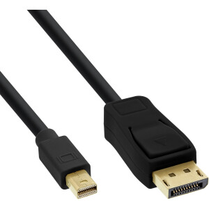 InLine® Mini DisplayPort to DisplayPort Cable black 0.5m