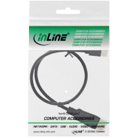 InLine® Mini DisplayPort to DisplayPort Cable black 0.5m