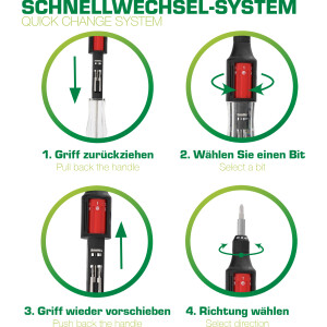 InLine® Ratschenschraubendreher 10-IN-1 mini