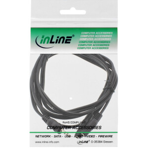 InLine® 3.5mm Jack Y-Cable male to 2x 3.5mm jack female Stereo 3m