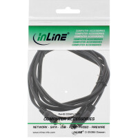 InLine® Klinken Y-Kabel, 3,5mm Klinke Stecker an 2x 3,5mm Klinke Buchse, Stereo, 3m