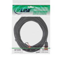 InLine® Slim Patchkabel, U/UTP, Cat.6, schwarz, 10m