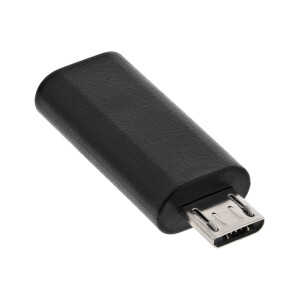 InLine® USB 2.0 Adapter, Micro-USB Stecker auf USB-C Buchse