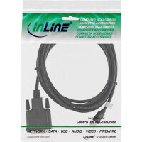 Inline® Mini DisplayPort male to DVI-D 24+1 male cable, black/gold, 1m