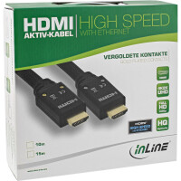 InLine® HDMI Aktiv-Kabel, HDMI-High Speed mit Ethernet, 4K2K, ST/ST, 15m