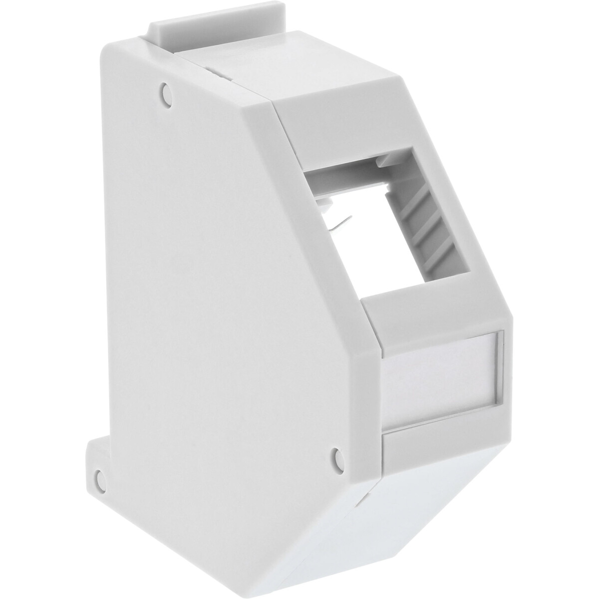 InLine® Keystone Mounting for DIN rail, 1-port, light...